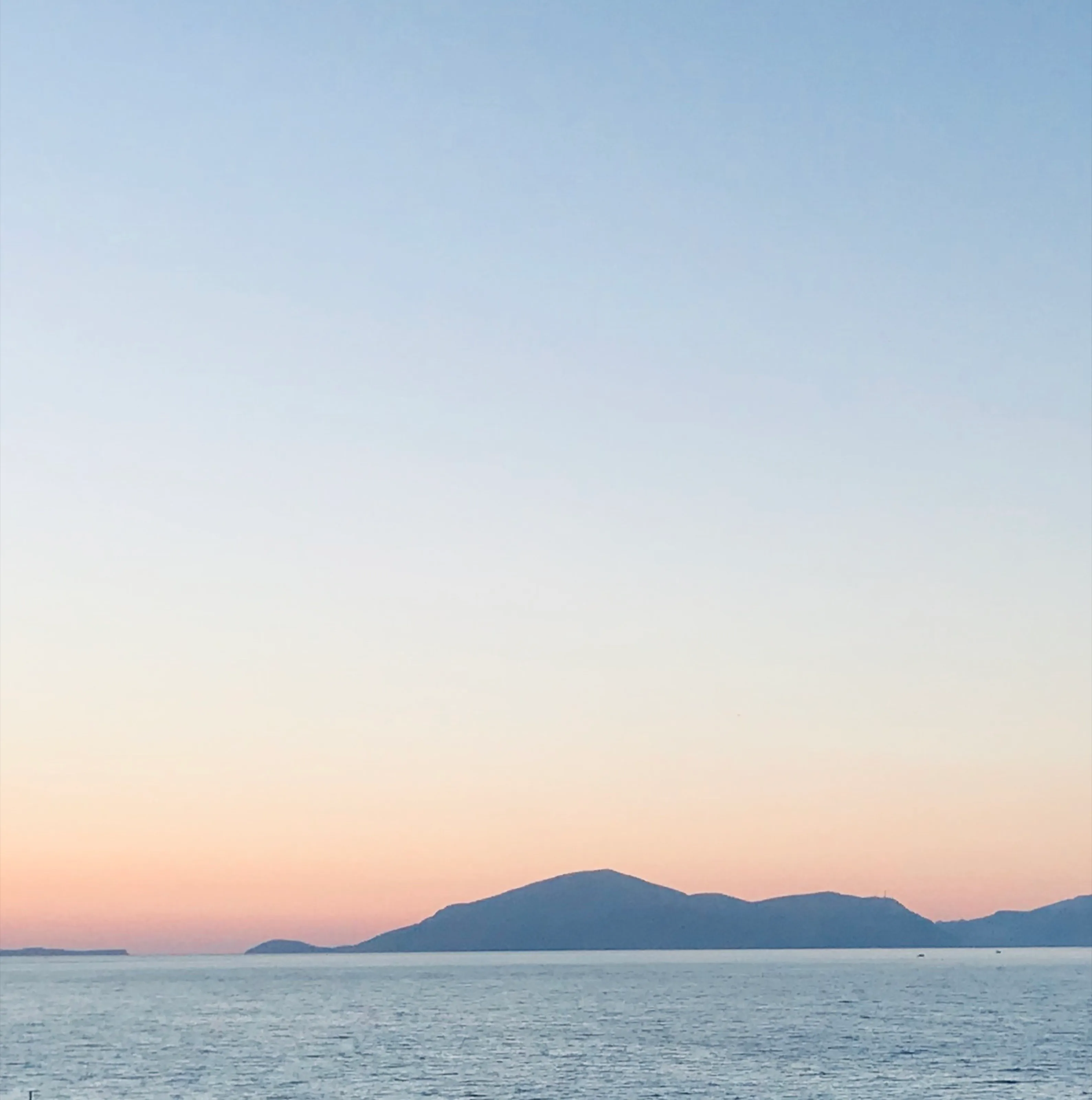 Sonnenuntergang über dem Meer auf Kos